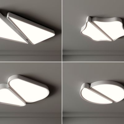 现代吸顶灯 几何组合 圆形吸顶灯 方形吸顶灯 卧室 客厅  简约吸顶灯