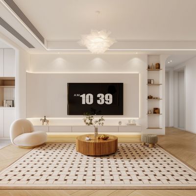 现代奶油风客餐厅