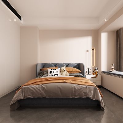 现代儿童房，儿童房，卧室