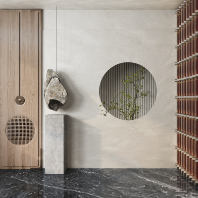 侘寂风玄关端景