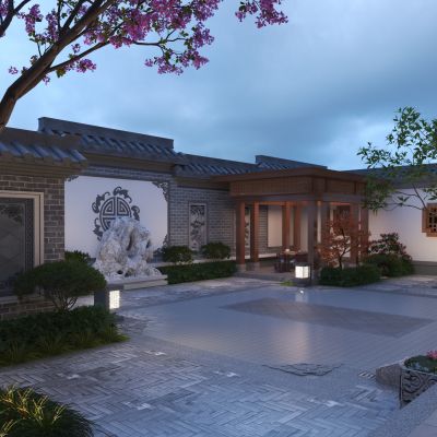 新中式庭院景观