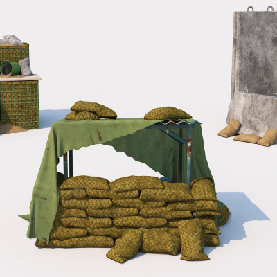 现代安全设施 基地 麻袋 集装箱