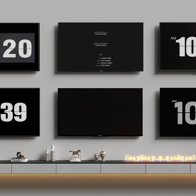 现代电视3D模型下载