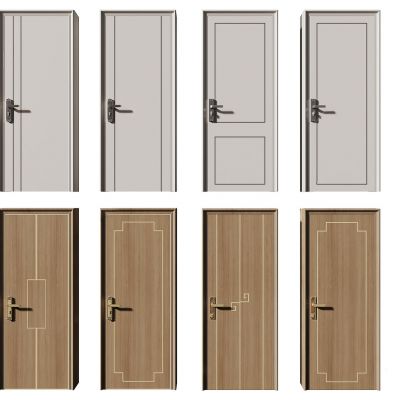 新中式单开门 房门 卫浴门