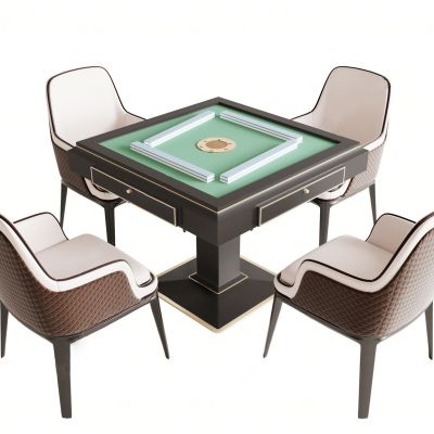 现代麻将桌椅椅