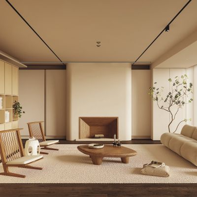 現(xiàn)代客廳SU模型