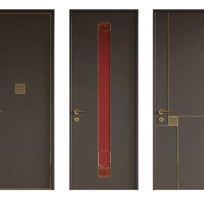 新中式房门 单开门 木门