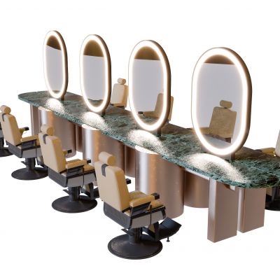 现代简约理发店桌子