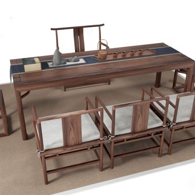 新中式茶桌椅组合