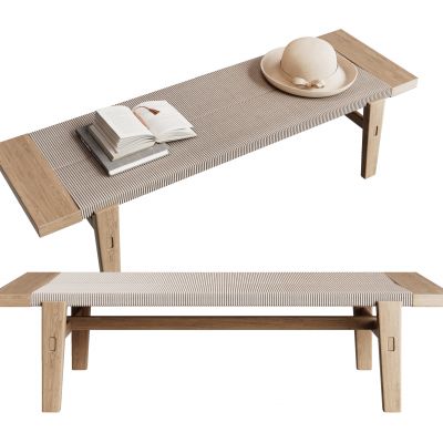 Riva 1920 北欧长凳  脚踏凳  床尾凳