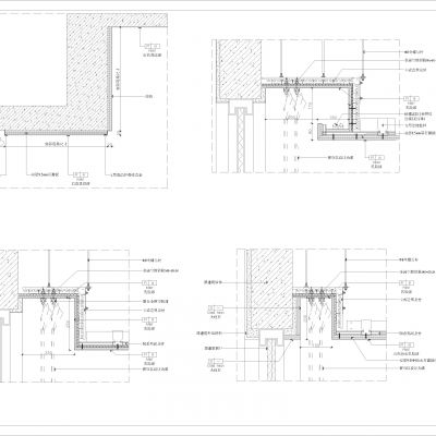 天花窗帘盒大样