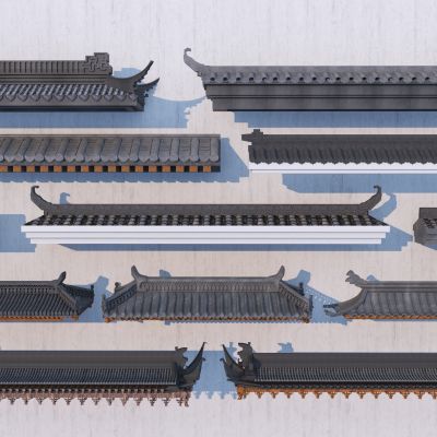 中式屋檐 中式檐线 飞檐 屋脊