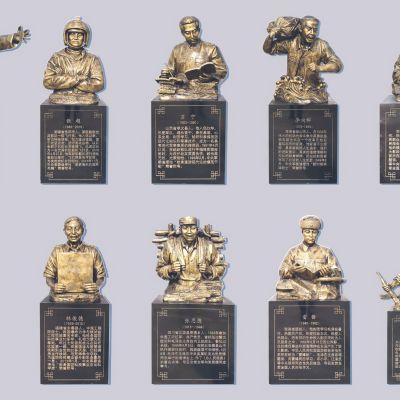 现代英雄雕塑小品