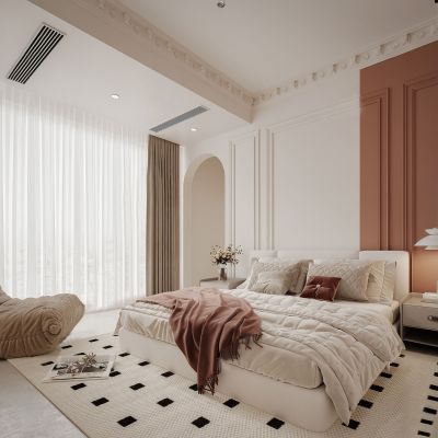  法式奶油风卧室