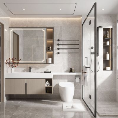 新中式卫生间 洗手间