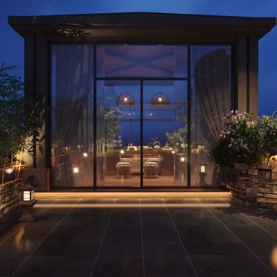 露台庭院休闲区