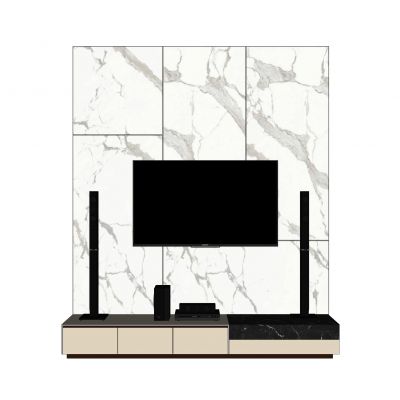 现代电视背景墙电视柜液晶电视