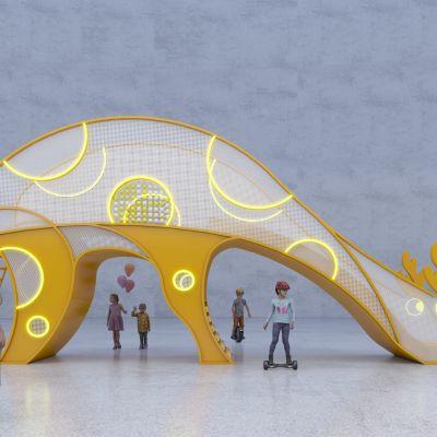 儿童主题滑梯 长颈鹿滑梯