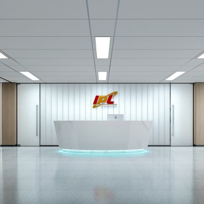 现代办公室公司前台接待大厅