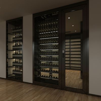 不锈钢红酒窖冷藏室恒温室恒温柜展示柜冷藏柜红酒酒窖