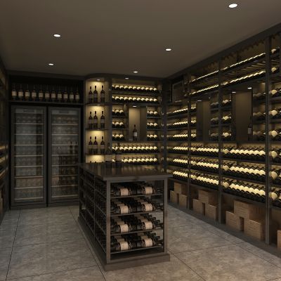 不锈钢红酒窖冷藏室恒温室恒温柜展示柜冷藏柜红酒酒窖