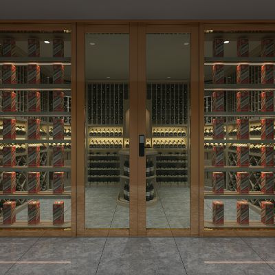 实木红酒窖冷藏室恒温室恒温柜展示柜冷藏柜红酒酒窖