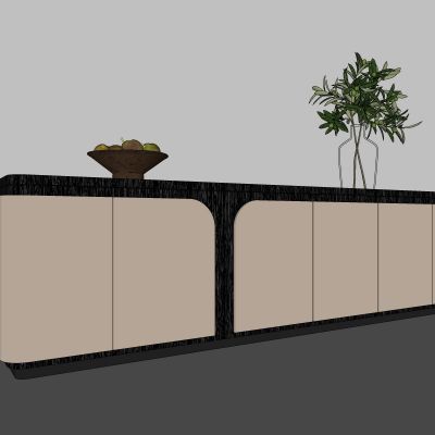 现代，侘寂，电视柜，装饰柜