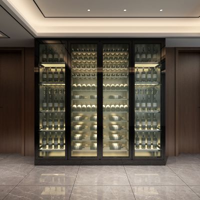 不锈钢红酒窖冷藏室恒温室恒温柜展示柜冷藏柜红酒酒窖