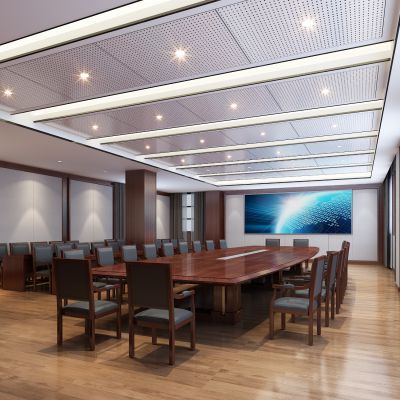 现代公司办公室大会议室洽谈室