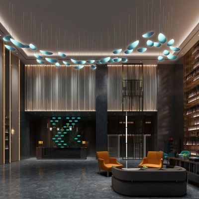 酒店餐厅饭店餐馆宾馆宴会厅大堂大厅