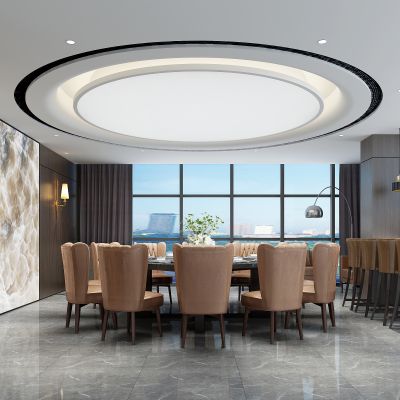 酒店餐厅餐馆新中式包间宴会厅包厢