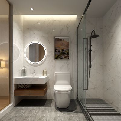 店标间客房宾馆旅社卫生间