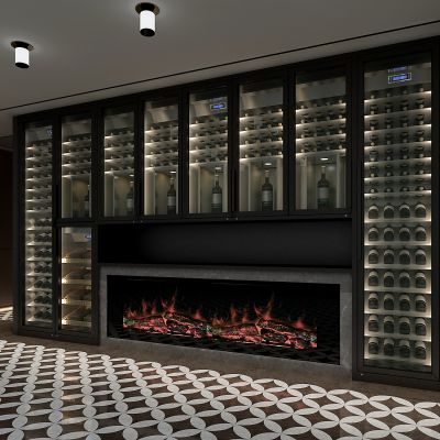 实木红酒窖冷藏室恒温室恒温柜展示柜冷藏柜红酒酒窖
