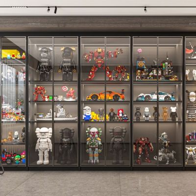 现代手办装饰柜