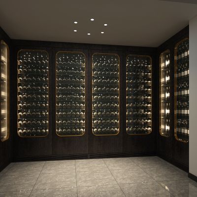 实木红酒窖冷藏室恒温室恒温柜展示柜冷藏柜红酒酒窖