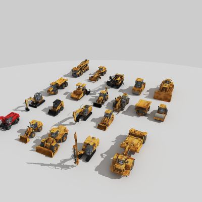 现代工程车组合