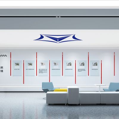 公司办公室公共服务商务科技LED显示屏企业形象展厅