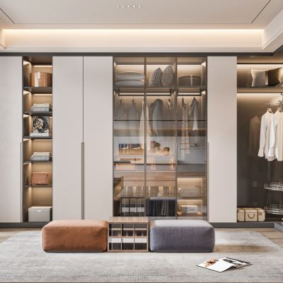 现代衣帽间