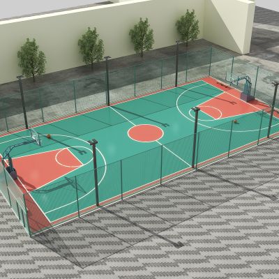 现代篮球场