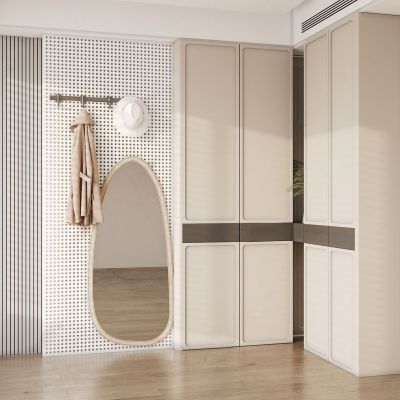 现代鞋柜_洞洞板