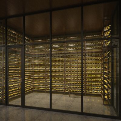 实木红酒窖冷藏室恒温室恒温柜展示柜冷藏柜红酒酒窖