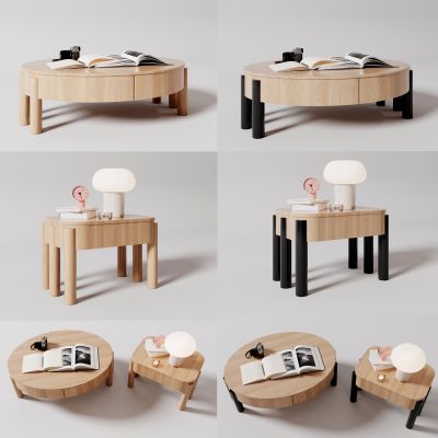 侘寂，原木，茶几，边几