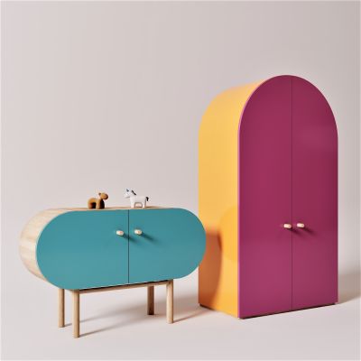 儿童，彩色，玄关柜，装饰柜，衣柜，储藏柜，洞洞板，玩具柜