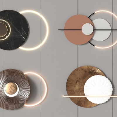 现代墙饰挂件3D模型