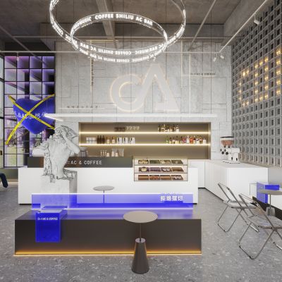现代潮流咖啡甜品店