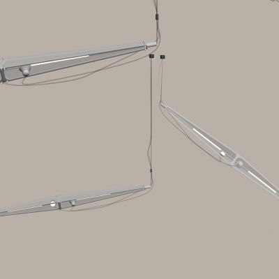 现代条形吊灯 艺术吊灯 条形亚克力玻璃吊灯 