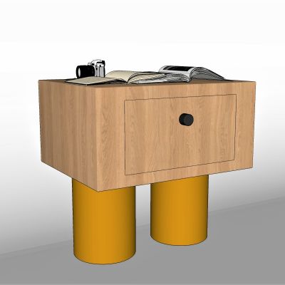 儿童房，卡通，儿童，床头柜，边几