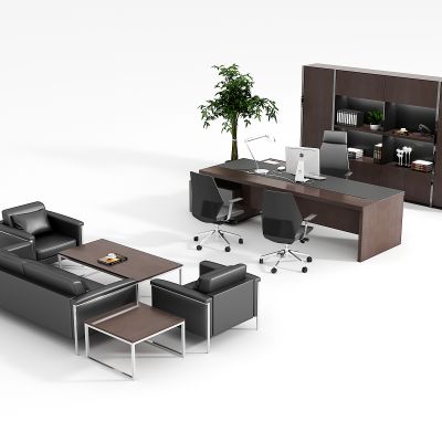 现代领导老板台，经理办公桌椅，沙发茶几组合