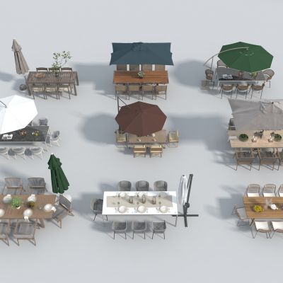 户外庭院休闲伞座椅