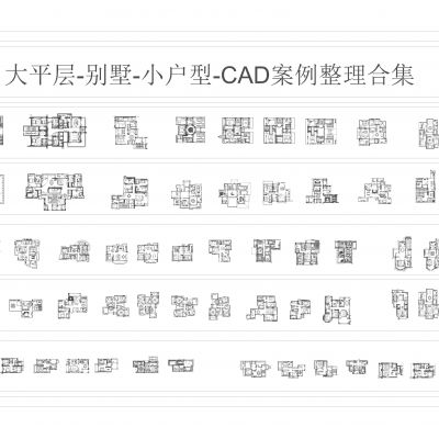 大平层-别墅-小户型-CAD案例整理合集